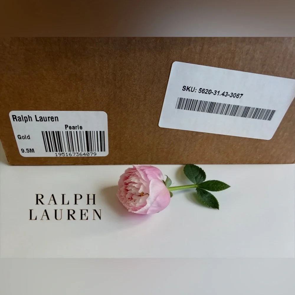 Lauren Ralph Lauren size 9.5 Pearl Espadrille Wedge Pumps BRAND NEW IN BOX! - Picture 11 of 12